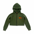 Crop Hoodie Kaki - Face