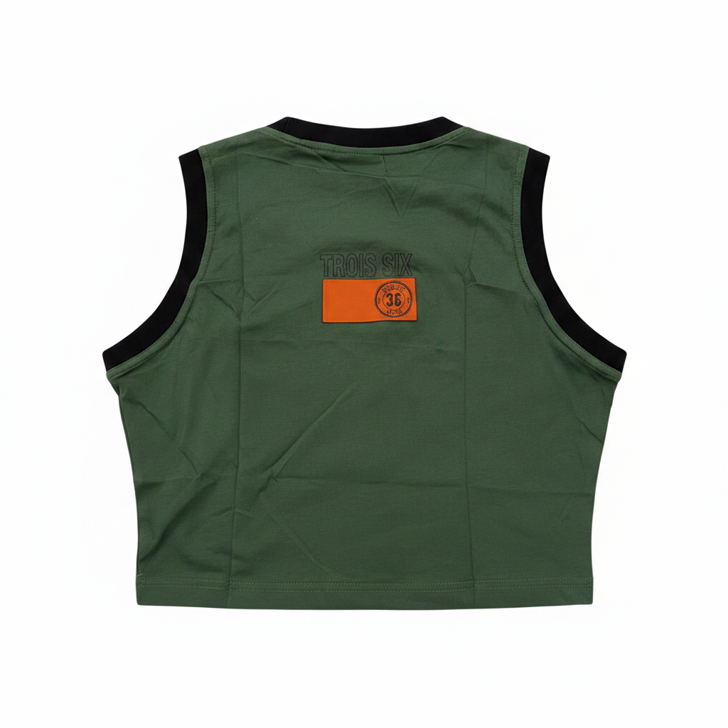 Crop Top Kaki - Dos